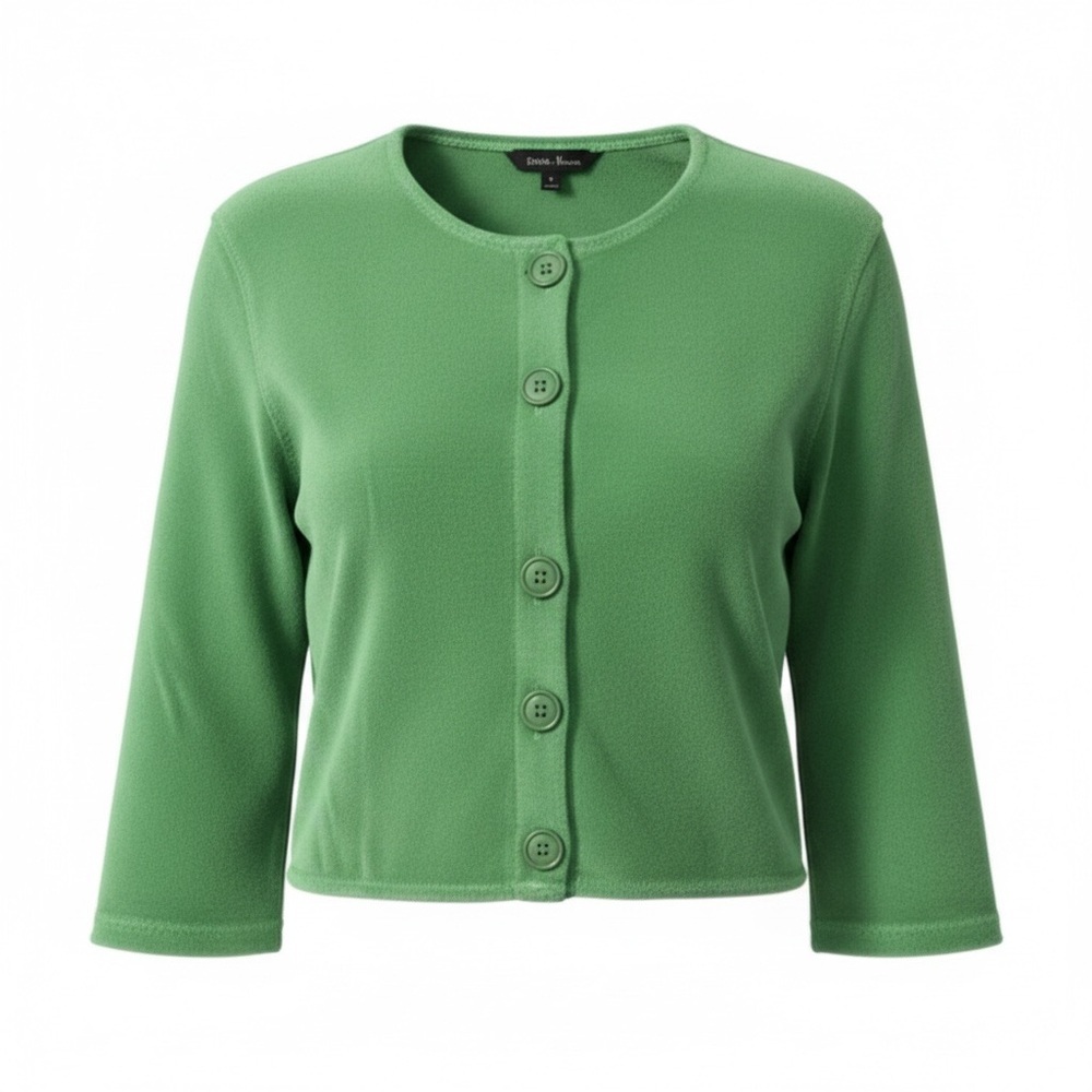 Lisa Marie Fernandez Terry Cloth Cropped Cardigan